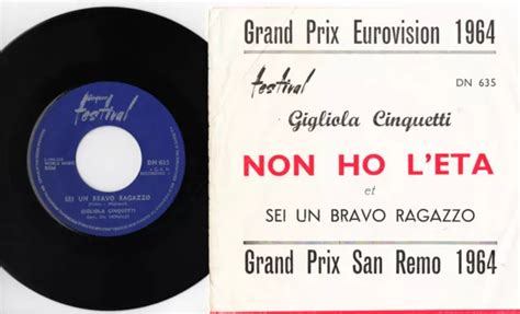 Gigliola Cinquetti Non Ho L Eta Grand Prix Eurovision San Remo