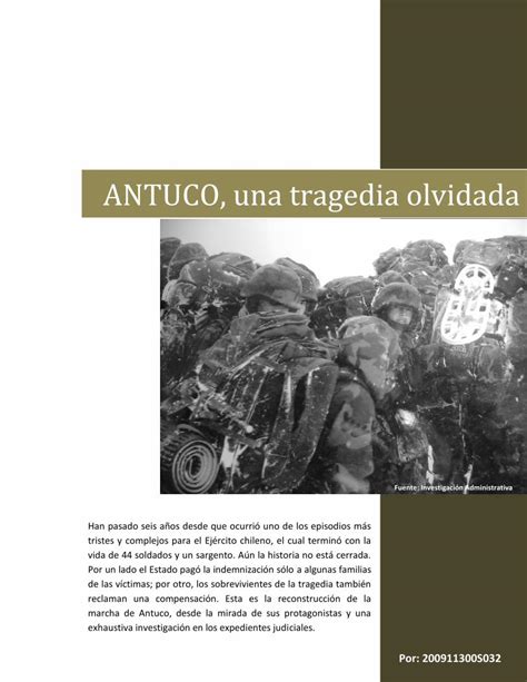 Pdf Antuco Una Tragedia Olvidada Dokumen Tips