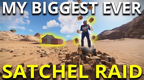 The Biggest Satchel Raid I Ve Ever Done Rust Co Op Survival Gameplay