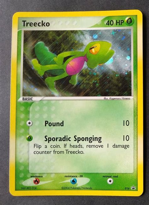 Pokemon Tcg Treecko Promo Holo Excellent Values Mavin