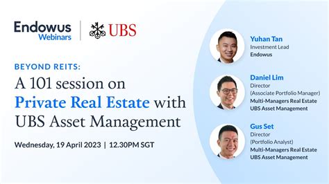 A Session On Private Real Estate With Ubs Asset Management Youtube