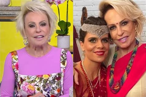 Ana Maria Braga revela ao vivo no Mais Você o nome de sua netinha