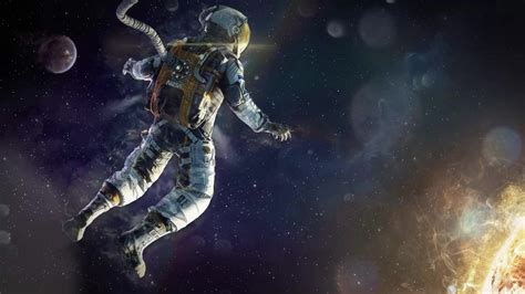 Astronaut Floating In Space