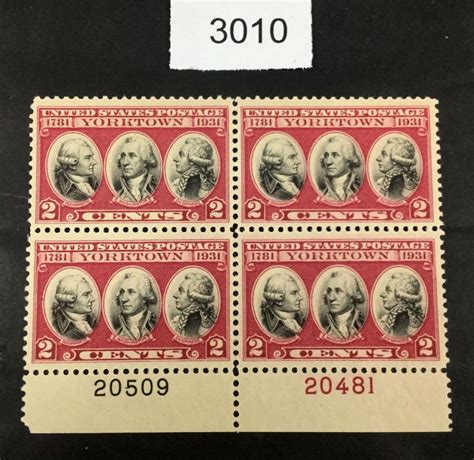 Us Stamps Mint Og Nh Plate Block Lot United States