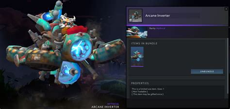 Beli Item Gift Arcane Inverter Gyrocopter Set Nemestice Cache Dota