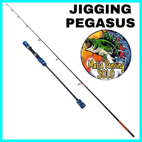 Jual Joran Pancing Laut Jigging Ajiro Pegasus Fiber Kaku Max 15kg COD