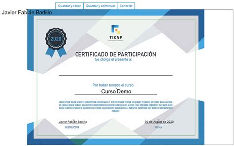 Certificado en Moodle cómo crearlo y configurarlo