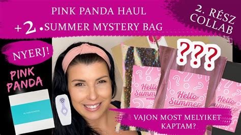 NYERJ PINK PANDA HAUL 2 SUMMER MYSTERY BAG Vajon Most Melyiket