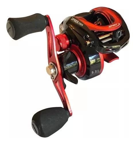 Reel Rotativo Huevito Spinit Spider 200 Baitcast 6 Rulemanes Envío gratis