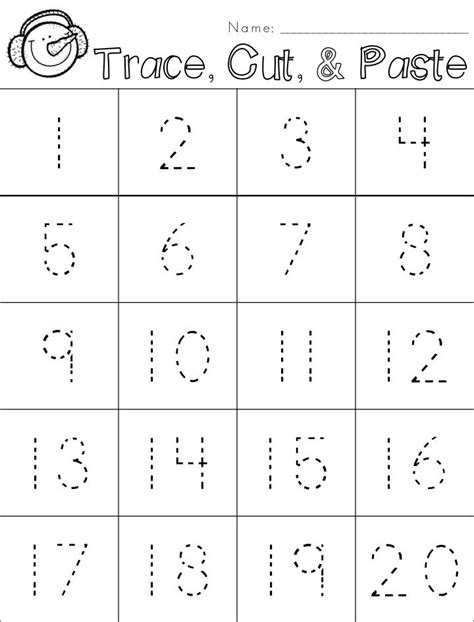 Numbers From 1 To 20 Worksheets