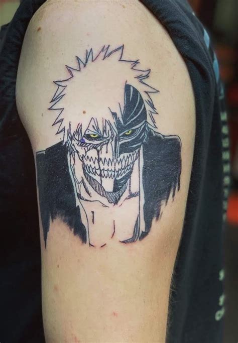 Bleach Hollow Mask Tattoo