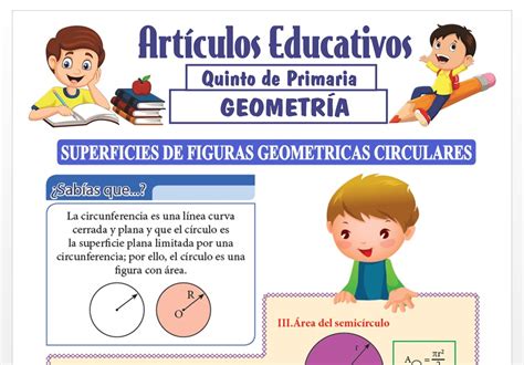 Superficies De Figuras Geom Tricas Circulares Para Quinto De Primaria