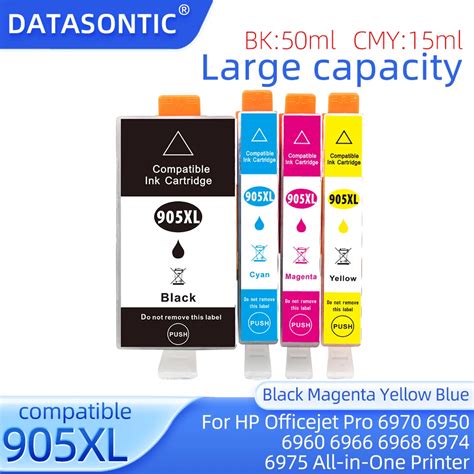 New 905xl 905 909xl Ink Cartridge For Hp Officejet Pro 6970 6950 6960 6966 6968 6974