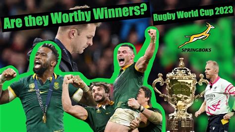 Are The Springboks Worthy Winners Of The Rugby World Cup Ruck Roll