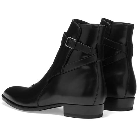 Saint Laurent Wyatt Jodhpur Boot Black Leather End Us