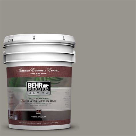 Behr Premium Plus Ultra Gal N Battleship Gray Eggshell Enamel