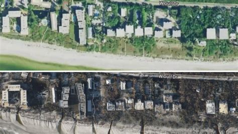 Before And After Aerial Photos Show Hurricane Ians Stunning Toll On