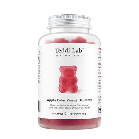 Unichi Apple Cider Vinegar Gummy 60 Gummies Simple Vitamins