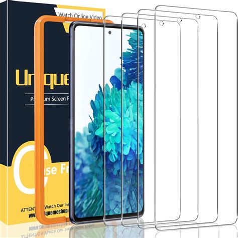 4 Pack UniqueMe Screen Protector For Samsung Galaxy S20 FE S20 Fan