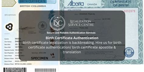 Birth Certificate Apostille In Canada Birth Certificate Authentication