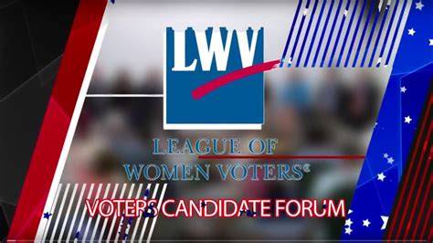 League Of Women Voters Candidates Forum Th Middlesex District Of The