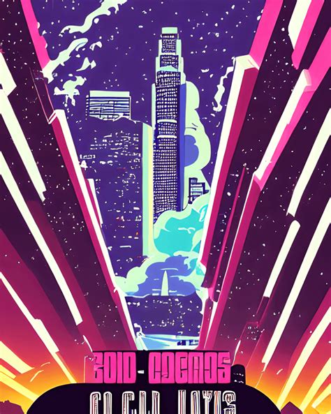 Future Los Angeles City 80s Retro Movie Poster Cold War · Creative Fabrica