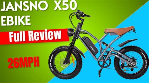 Jansno X50 Ebike Full Review YouTube