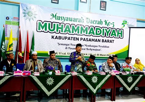 Sekretaris Pwm Sumatera Barat Sampaikan Nasihat Dalam Musypimda Pdm