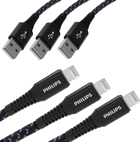 Philips Cable Lightning De Unidades Usb A A Conector Lightning Negro