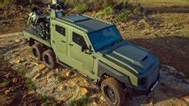 Armored Six Wheel Toyota Land Cruiser Debuts With Drone Destroyer