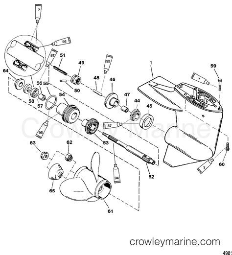 Gear Housing Propeller Shaft Gear Ratio Outboard