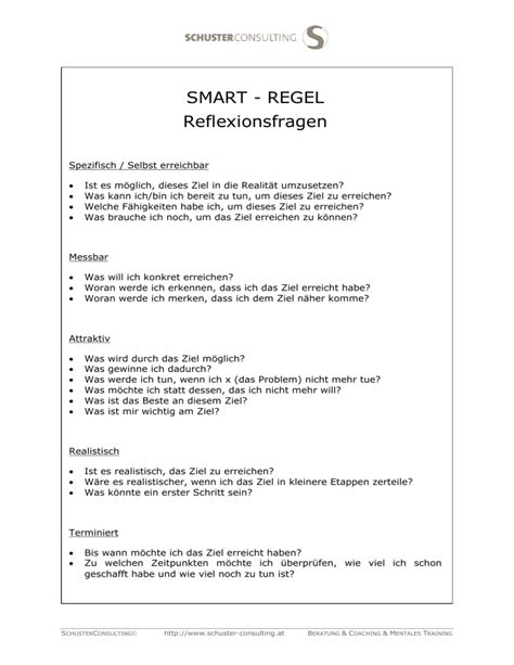 04 Arbeitsblatt SMART Reflexionsfragen