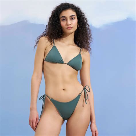 Shikoo Swimwear Yeşil Raquel Üçgen Bikini Takımı hipicon