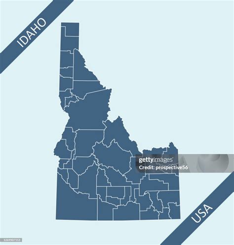 Counties Map Of Idaho High Res Vector Graphic Getty Images