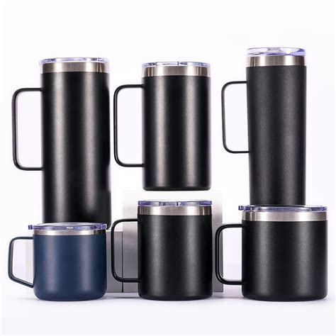 Camping Oz Double Wall Cup Insulated Stainless Steel Coffee Mugs With