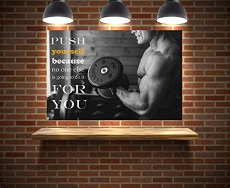 Ezposterprints Bodybuilding Men Girl Fitness Workout Quotes Motivational Inspirational Muscle