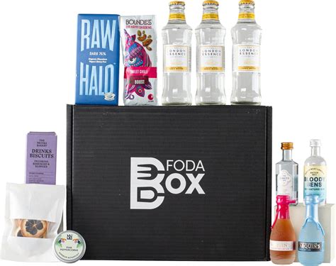 Fodabox Mini Gin T Set 4 Mini Gins 3 Tonics 2 Botanicals And 3