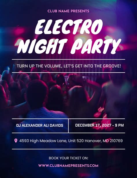 Neon Party Flyer