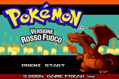 Pokemon Versione Rosso Fuoco Nintendo Gameboy Advance Gba Rom