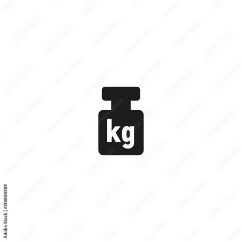 Package Weight Symbol Isolated On White Background Vector Illustration