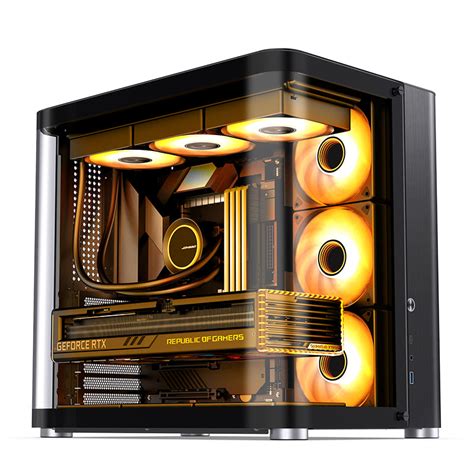 Jonsbo Tk 2 Black 黑色 無立柱側透全景 Atx Case