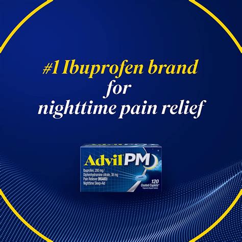 Advil Pm Pain Reliever Nighttime Sleep Aid Coated Caplets