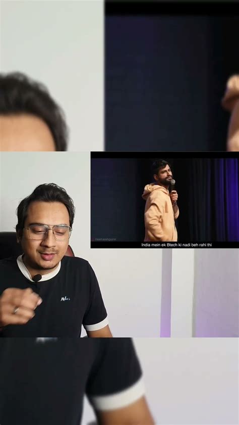 B Tech Stand Up Comedy By Harsh Gujral Reaction Shorts Youtube