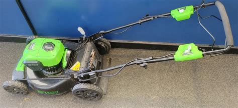 Greenworks Lmf414 Battery Powered Electric Lawn Mower Good Buya