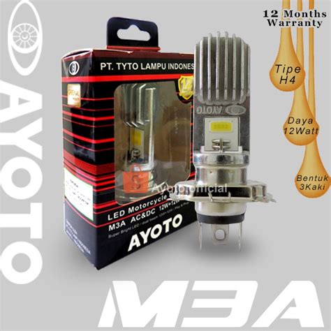 Jual Lampu Motor Depan Headlamp Led H Ayoto Ac Dc M A Luxury Led