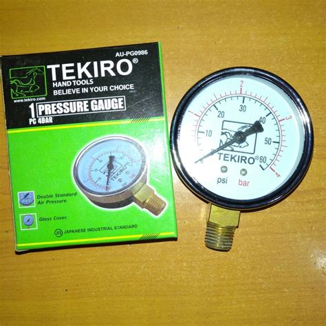 Jual Pengukur Tekanan Angin Kompresor Bar Pressure Gauge Bar