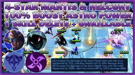 4 Star Martis And Helcurt Astro Power Meta Synergy Combination Magic Chess Tips And Gameplay