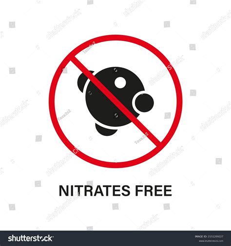 Nitrites Food Ingredient Stop Sign Nitrate Stock Vector (Royalty Free) 2151209227 | Shutterstock