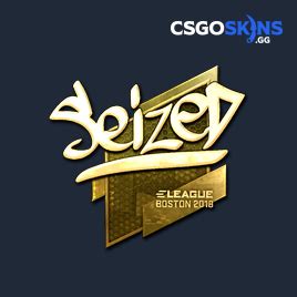 Sticker Seized Gold Boston 2018 CSGOSKINS GG