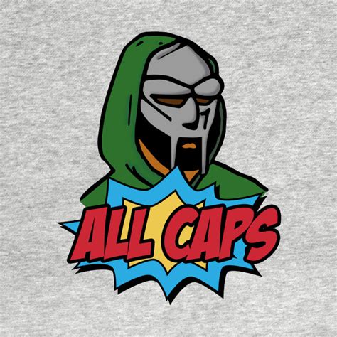 Mf Doom All Caps Realhiphop T Shirt Teepublic